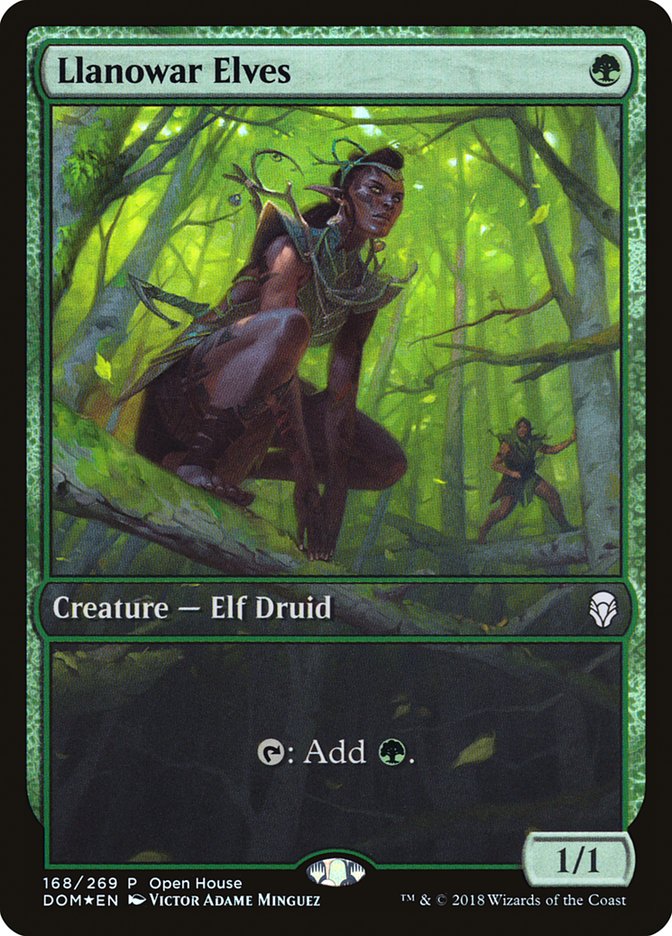 Llanowar Elves, Dominaria Promos Card Art