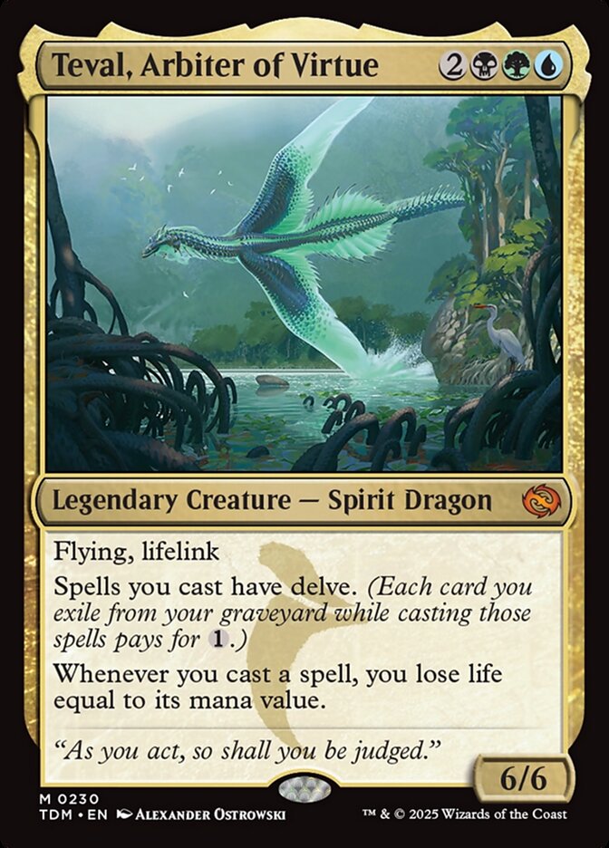 Teval, Arbiter of Virtue, Tarkir: dragonstorm Card Art