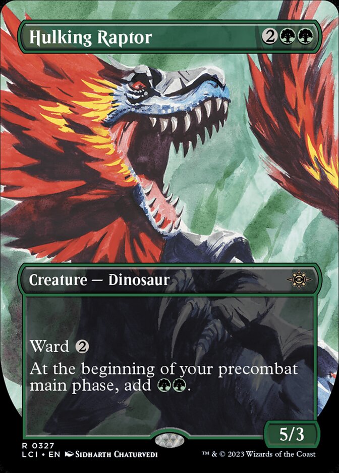 Hulking Raptor, The Lost Caverns Of Ixalan Card Art
