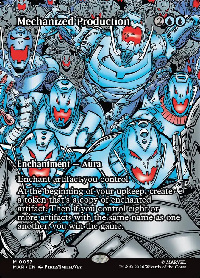 Mechanized Production, Marvel Universe Card Art
