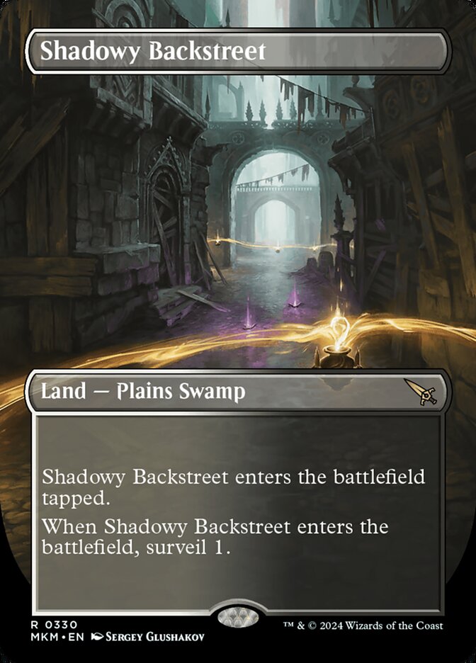Shadowy Backstreet, Murders At Karlov Manor Card Art