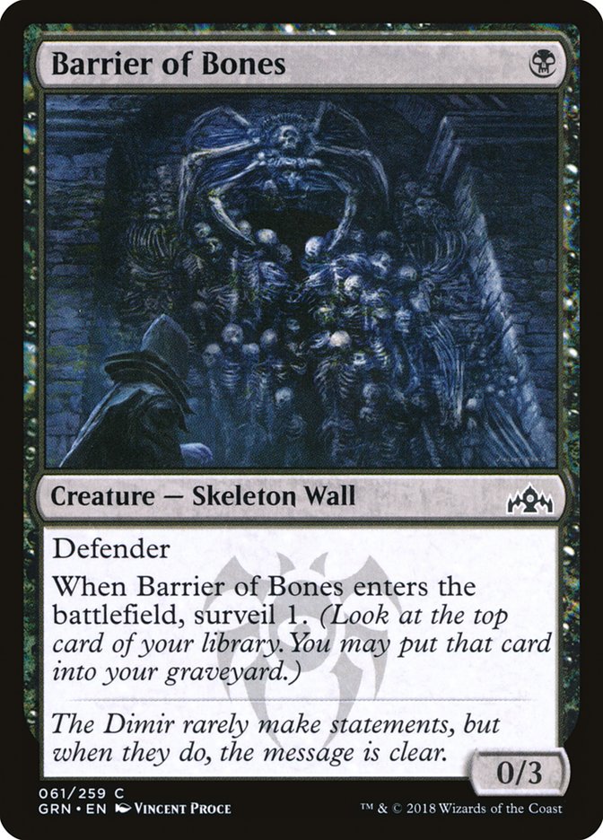 Barrier of Bones, Guilds of ravnica Card Art