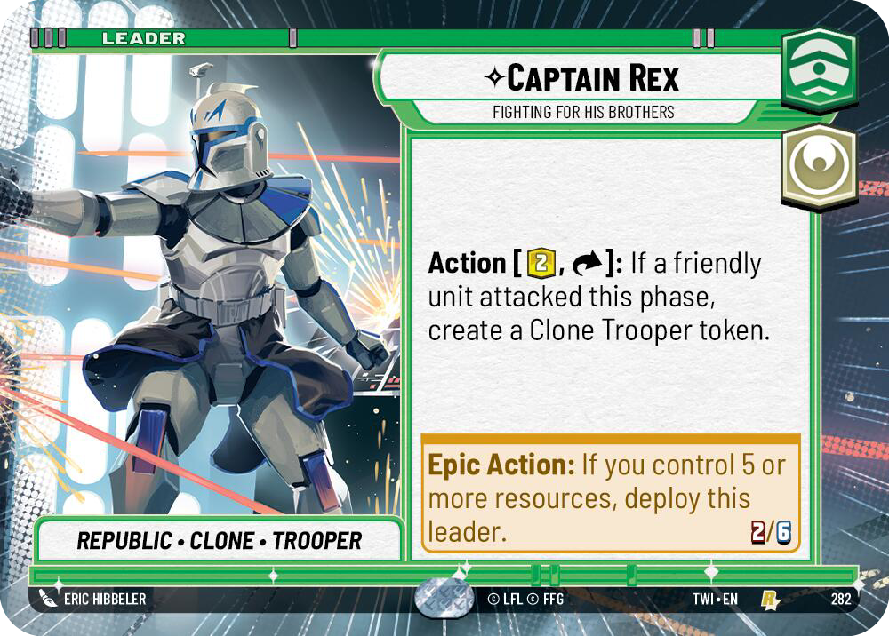 Captain Rex, Fighting For His Brothers, Twilight of the Republic Card Art