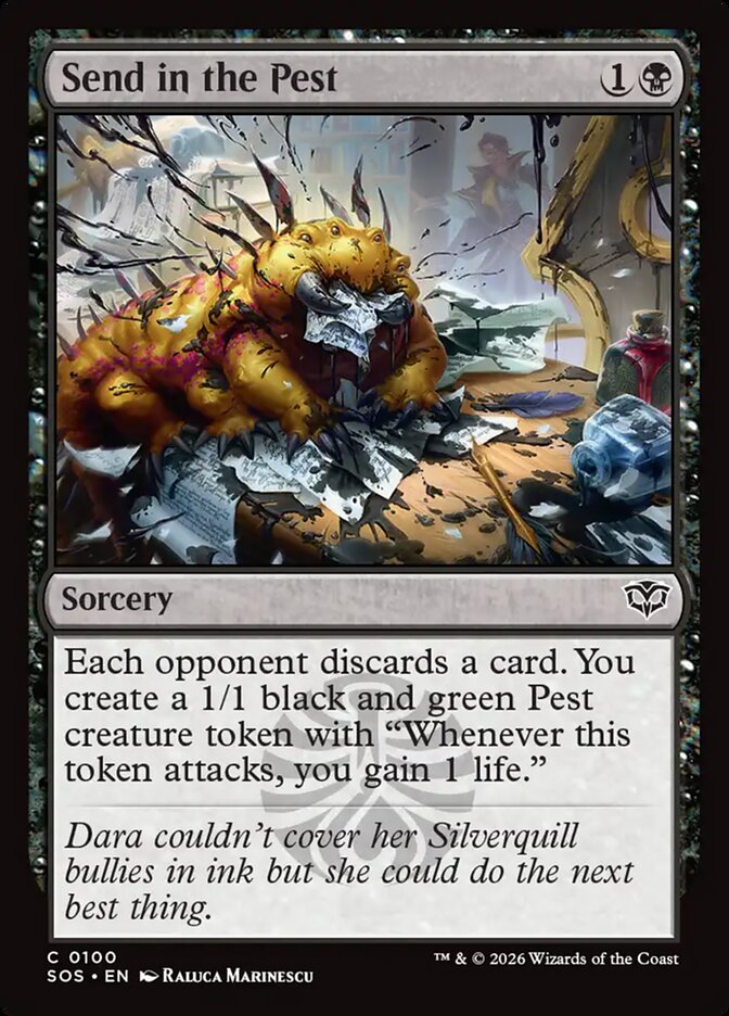 Send in the Pest, Secrets Of Strixhaven Card Art