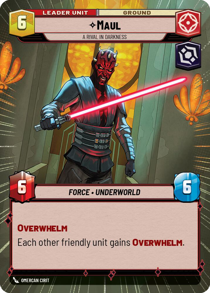 Maul, A Rival in Darkness, Twilight of the Republic Card Art