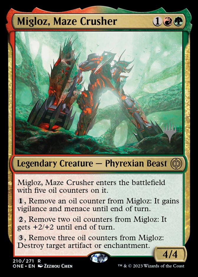 Migloz, Maze Crusher, Phyrexia: All Will Be One Promos Card Art