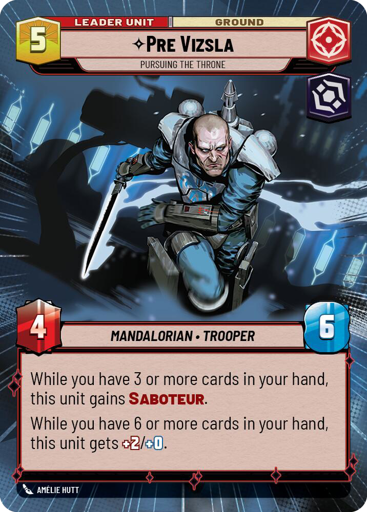 Pre Vizsla, Pursuing the Throne, Twilight of the Republic Card Art