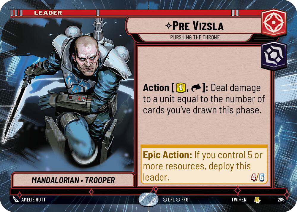 Pre Vizsla, Pursuing the Throne, Twilight of the Republic Card Art