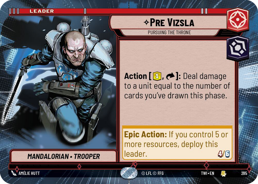 Pre Vizsla, Pursuing the Throne, Twilight of the Republic Card Art