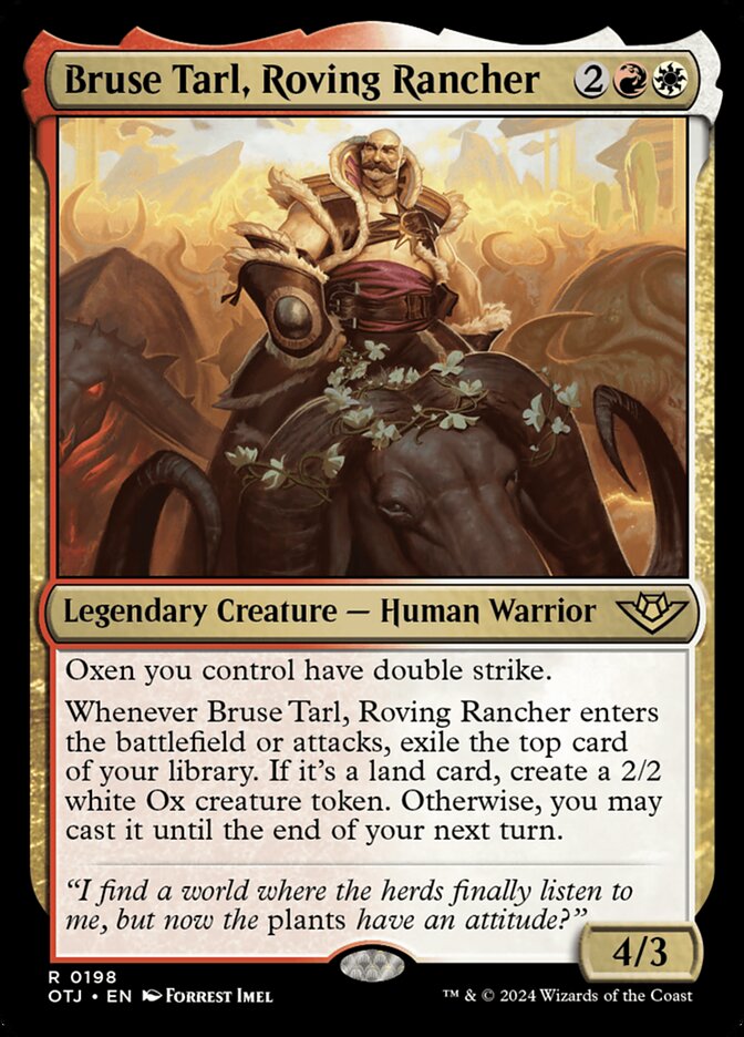 Bruse Tarl, Roving Rancher, Outlaws of thunder junction Card Art