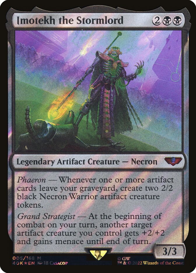 Imotekh the Stormlord, Warhammer 40,000 Commander Card Art