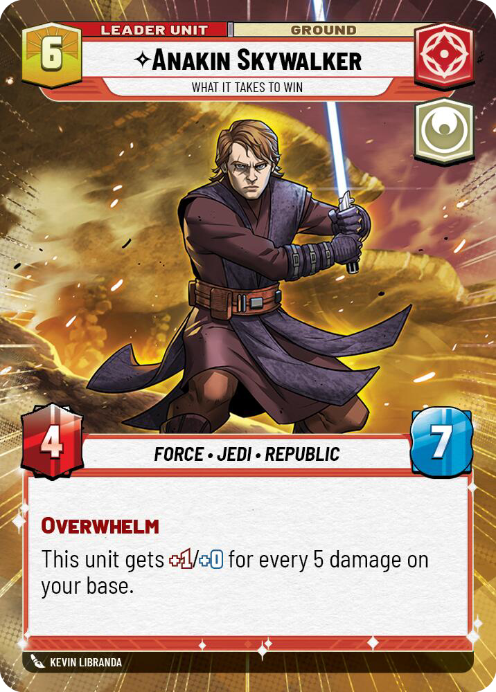 Anakin Skywalker, What it Takes to Win, Twilight of the Republic Card Art
