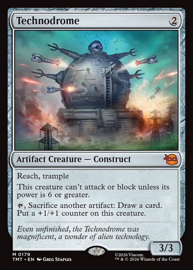 Technodrome, Teenage Mutant Ninja Turtles Card Art