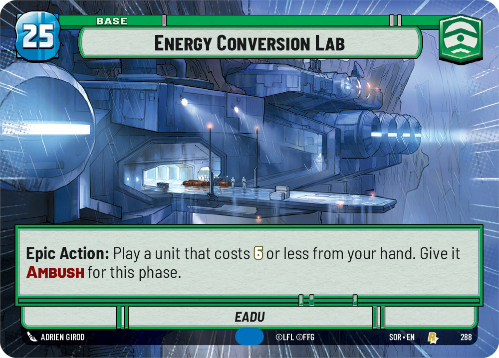Energy Conversion Lab, Spark of Rebellion Card Art