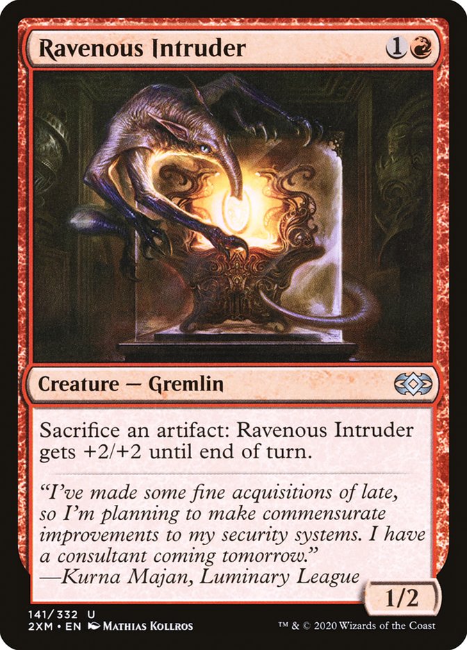 Ravenous Intruder, Double masters Card Art