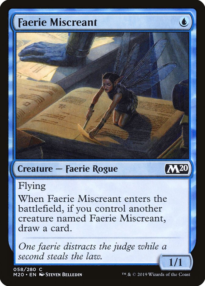 Faerie Miscreant, Core Set 2020 Card Art