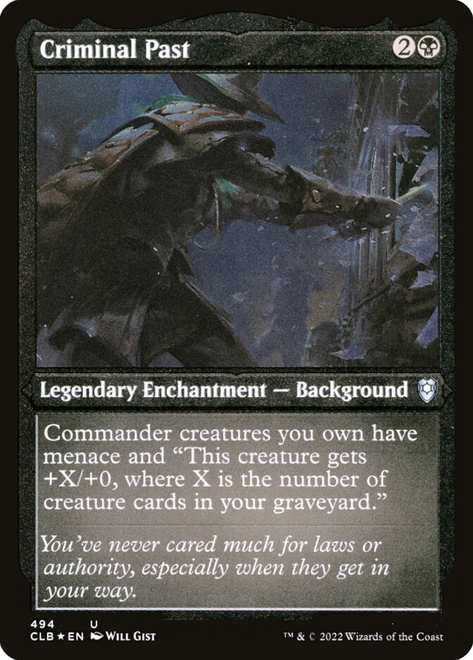 Criminal Past - Etched Foil
