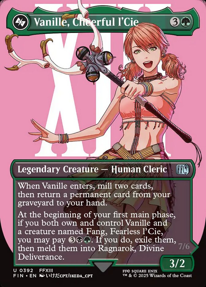 Vanille, Cheerful l'Cie, Final fantasy Card Art