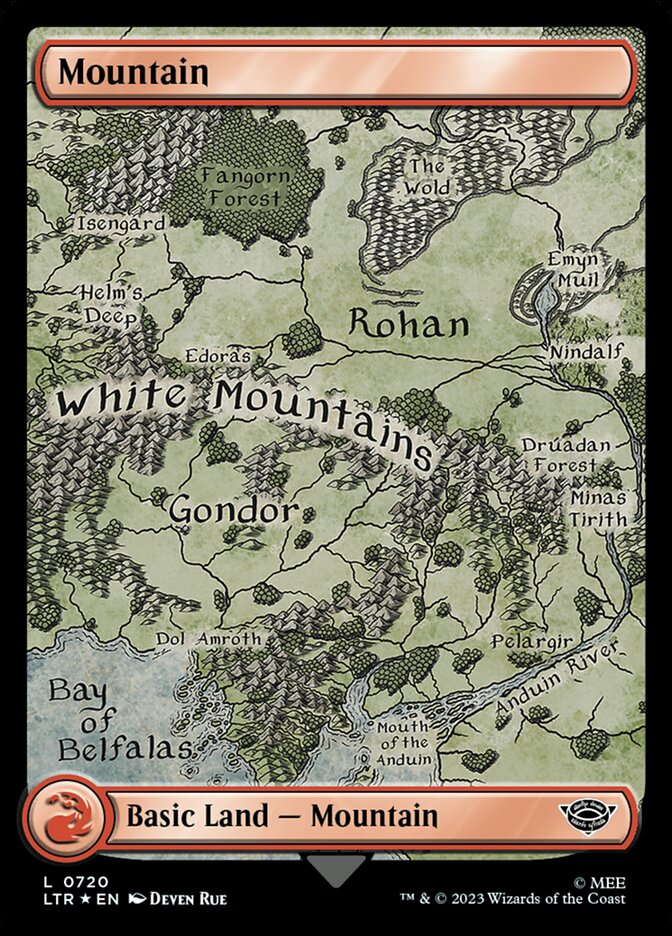 Mountain, The Lord Of The Rings: Tales Of Middle-Earth Card Art