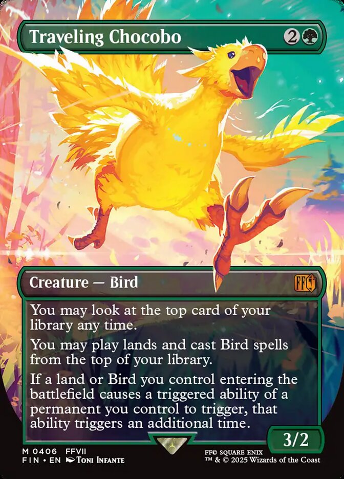 Traveling Chocobo, Final Fantasy Card Art