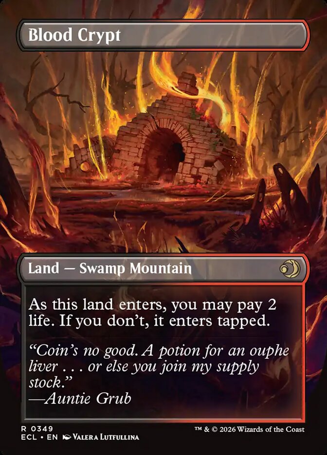 Blood Crypt // Blood Crypt, Lorwyn Eclipsed Card Art