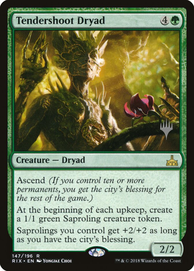 Tendershoot Dryad, Rivals Of Ixalan Promos Card Art
