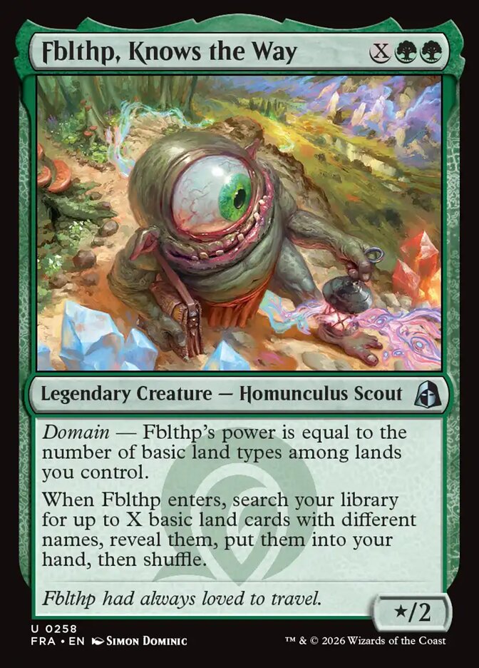 Fblthp, Knows the Way, Reality Fracture Card Art