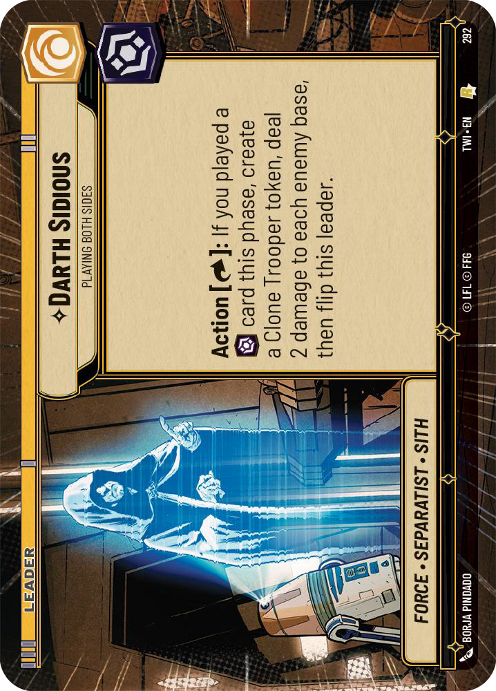 Chancellor Palpatine, Playing Both Sides, Twilight of the Republic Card Art