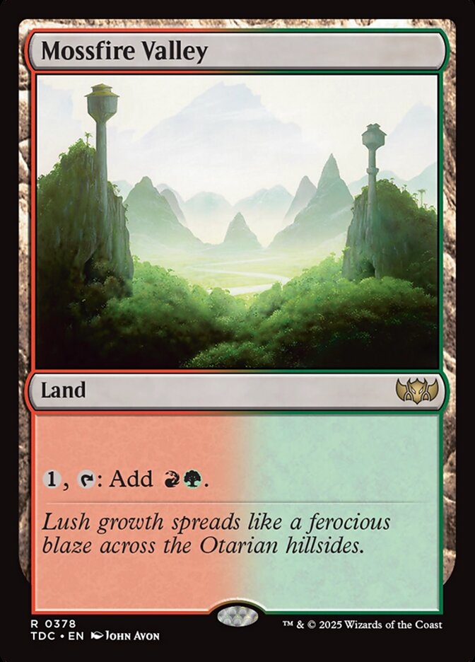 Mossfire Valley, Tarkir: Dragonstorm Commander Card Art
