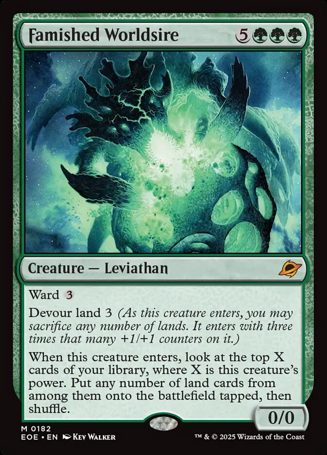 Famished Worldsire, Edge of eternities Card Art