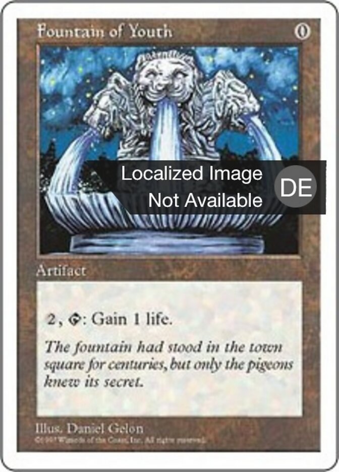 Fountain of Youth, Fifth Edition Card Art