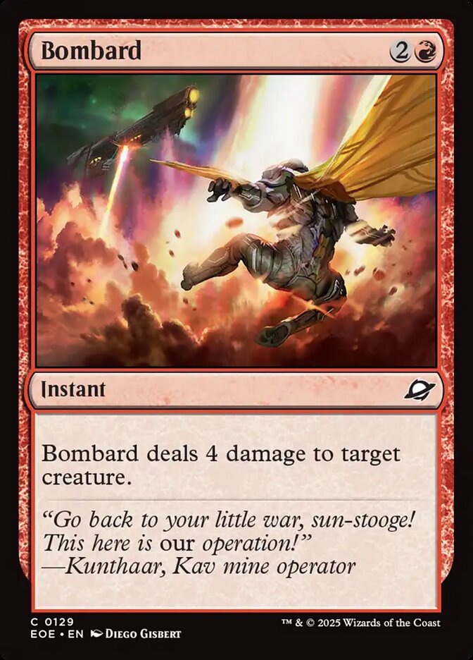 Bombard, Edge of eternities Card Art