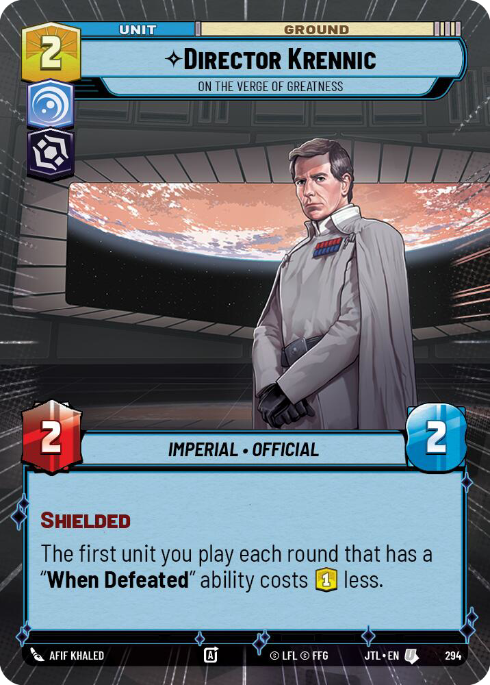 Director Krennic, On the Verge of Greatness, Jump to Lightspeed Card Art