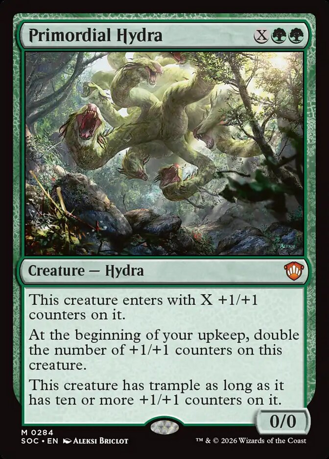 Primordial Hydra, Secrets Of Strixhaven Commander Card Art