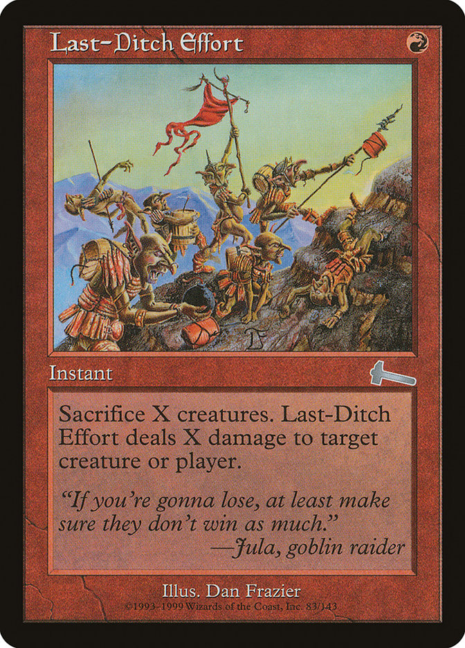 Last-Ditch Effort, Urza'S Legacy Card Art