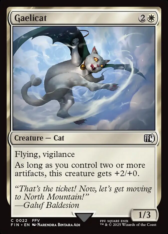Gaelicat, Final fantasy Card Art