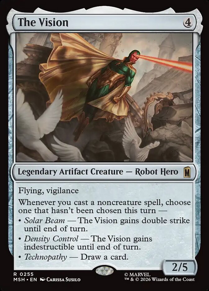 The Vision, Marvel Super Heroes Card Art