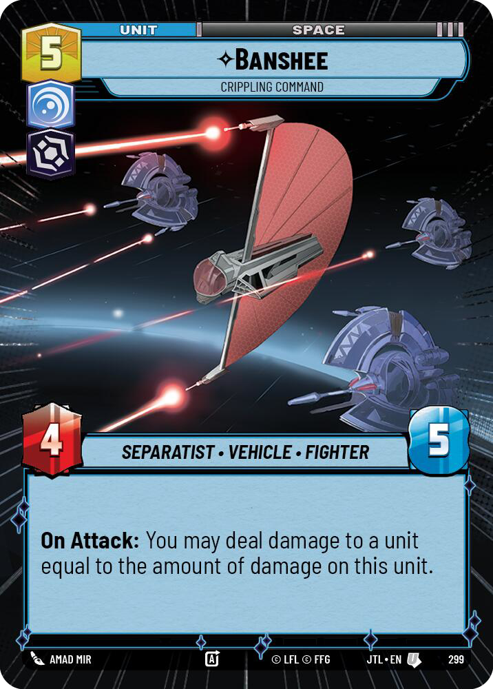 Banshee, Crippling Command, Jump to Lightspeed Card Art