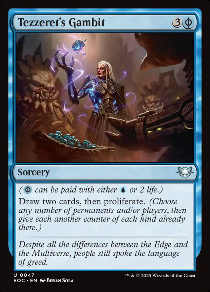 Tezzeret's Gambit, Edge Of Eternities Commander Card Art