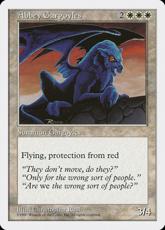 Abbey Gargoyles, Fifth edition Card Art
