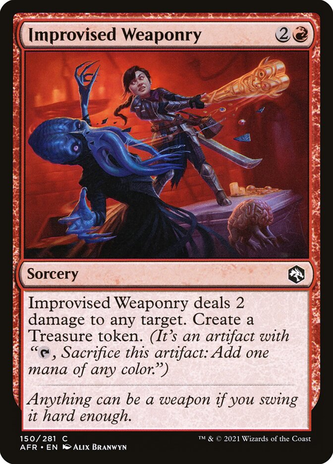 Improvised Weaponry, Adventures in the forgotten realms Card Art