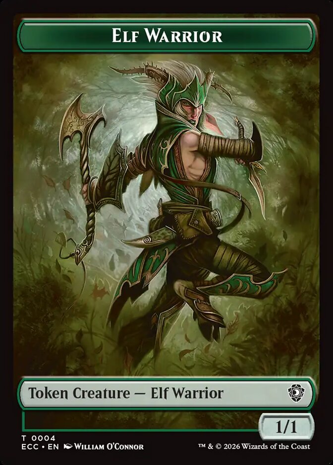 Elf Warrior, Lorwyn Eclipsed Commander Tokens Card Art