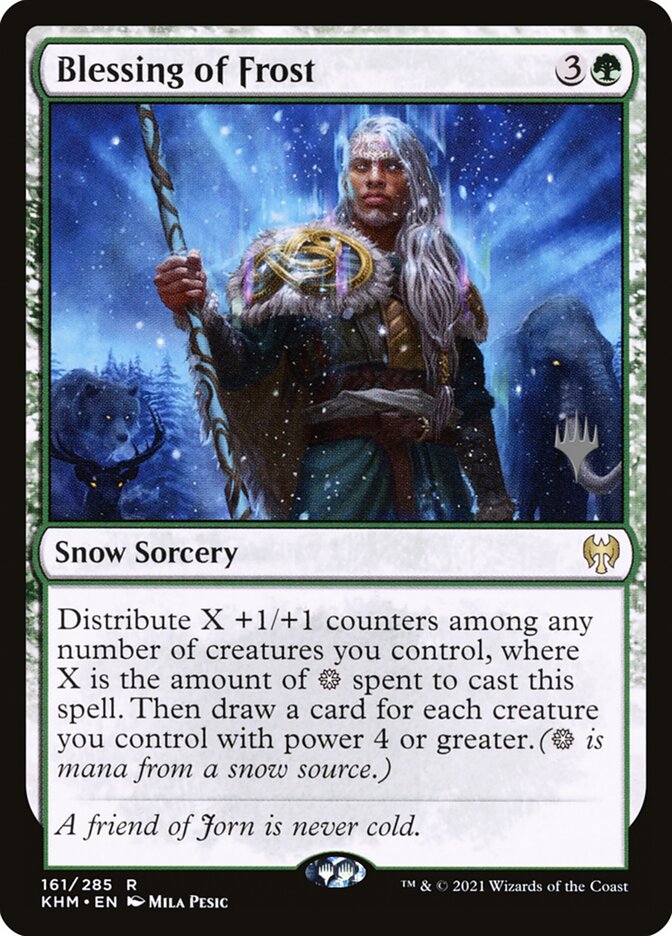 Blessing of Frost, Kaldheim Promos Card Art