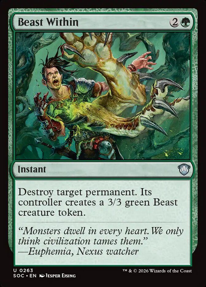 Beast Within, Secrets Of Strixhaven Commander Card Art