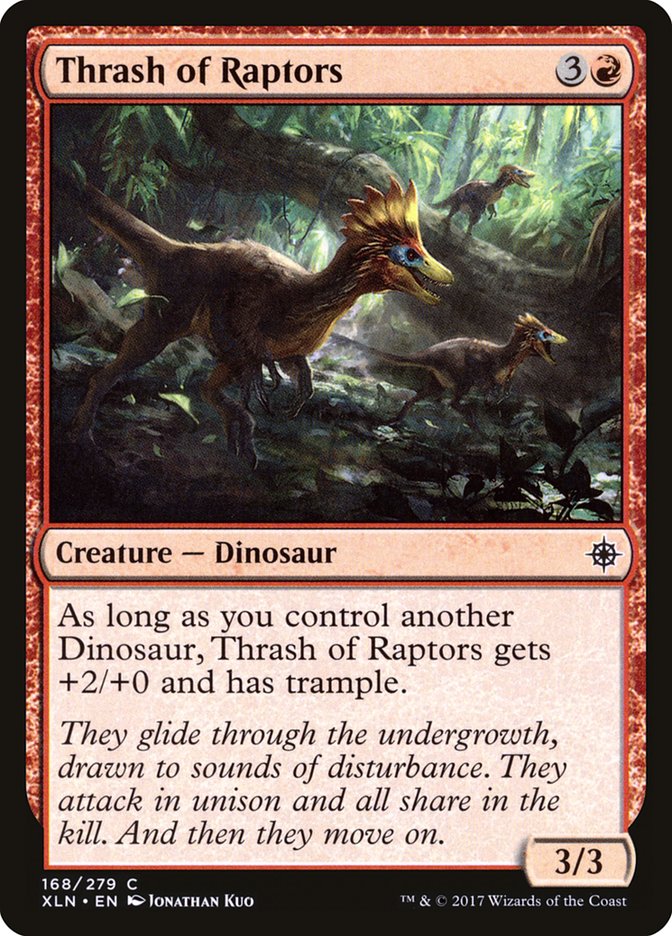 Thrash of Raptors, Ixalan Card Art