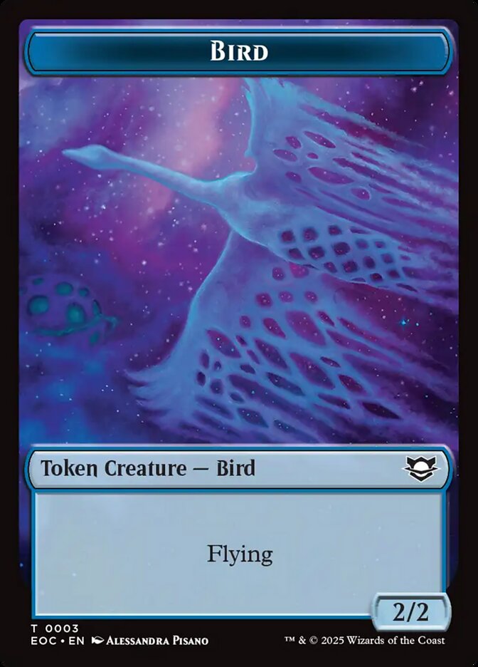 Bird, Edge Of Eternities Commander Tokens Card Art