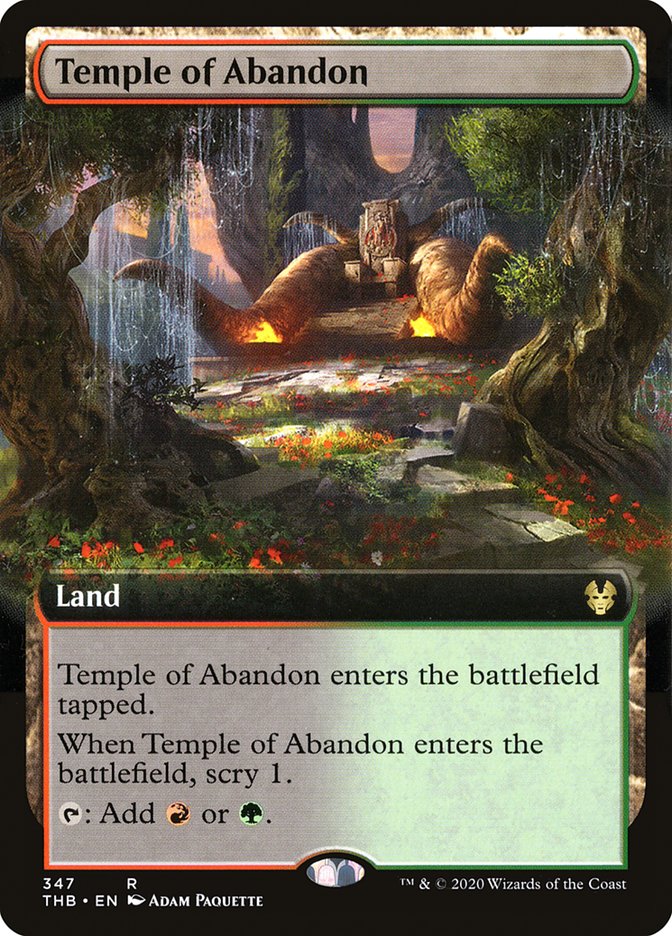 Temple of Abandon, Theros beyond death Card Art