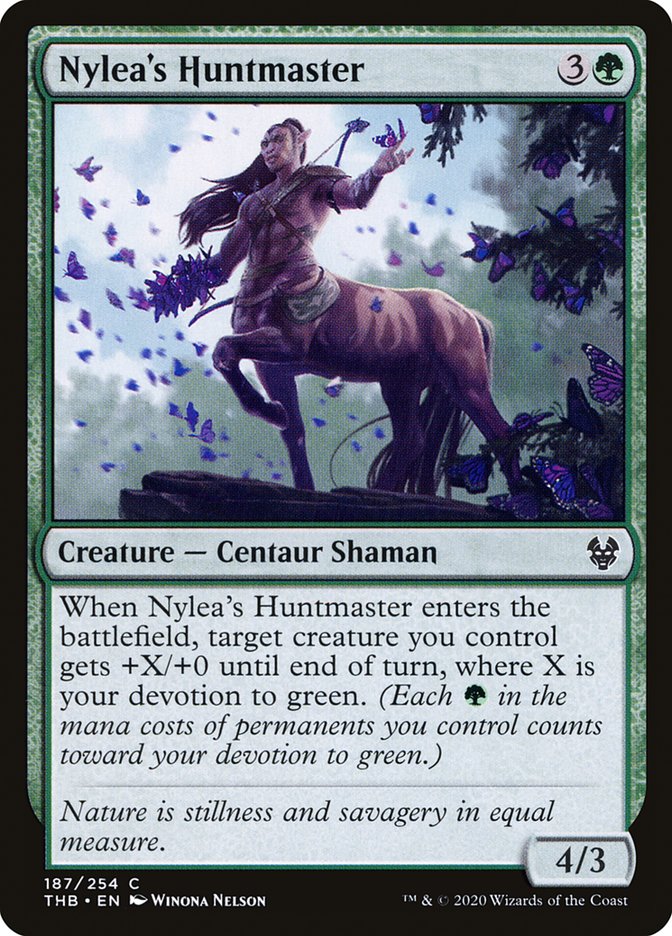 Nylea's Huntmaster, Theros beyond death Card Art