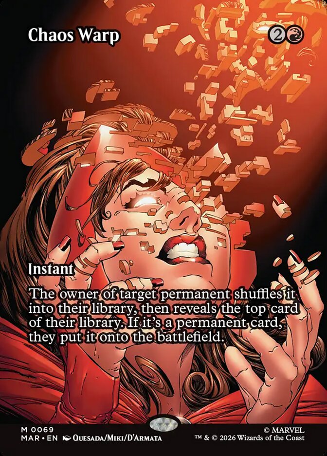 Chaos Warp, Marvel Universe Card Art