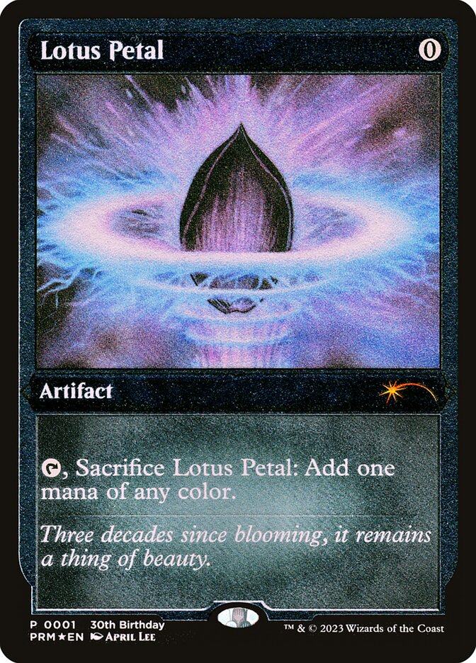 Lotus Petal - Etched Foil